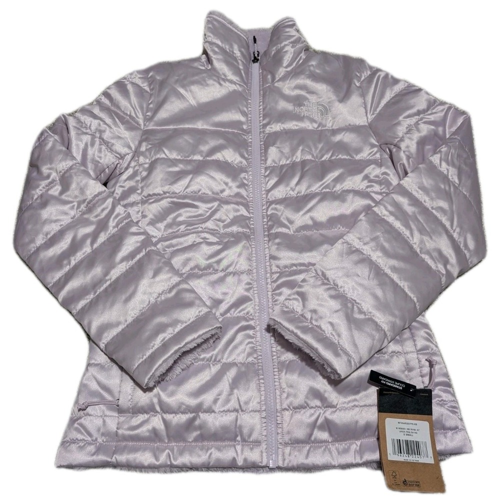 NWT THE NORTH FACE Women's Reversible Puffer Jacket Fleece Pink